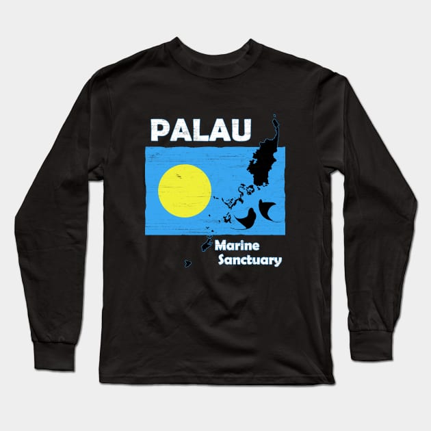 Palau Marine Sanctuary Long Sleeve T-Shirt by NicGrayTees